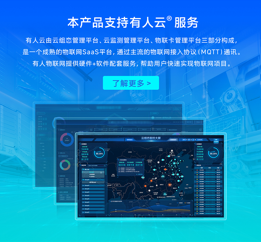 G776支持永兴集团云平台传输数据