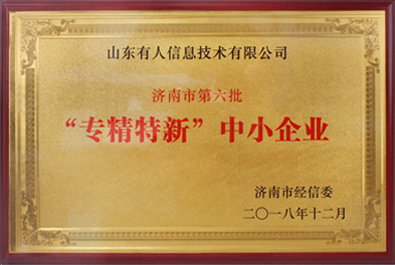 永兴集团物联网荣获济南市“专精特新”中小企业称号